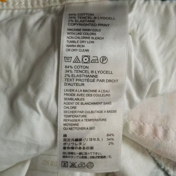 TOMMY BAHAMA Jeans, 33, Skinny Ankle, Floral/Bogart Blooms Print, Zip, Pockets - Picture 12 of 14